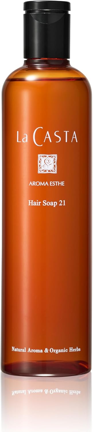 La CASTA ラ・カスタ シャンプー アロマエステ ヘアソープ 21 オーガニック 300ml サラサラうるおうツヤ髪へ 日本製 天然アロマ
